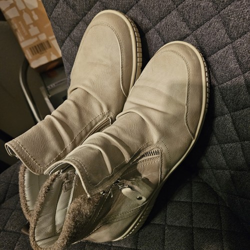 Beige boots mega bequem - gr.39,